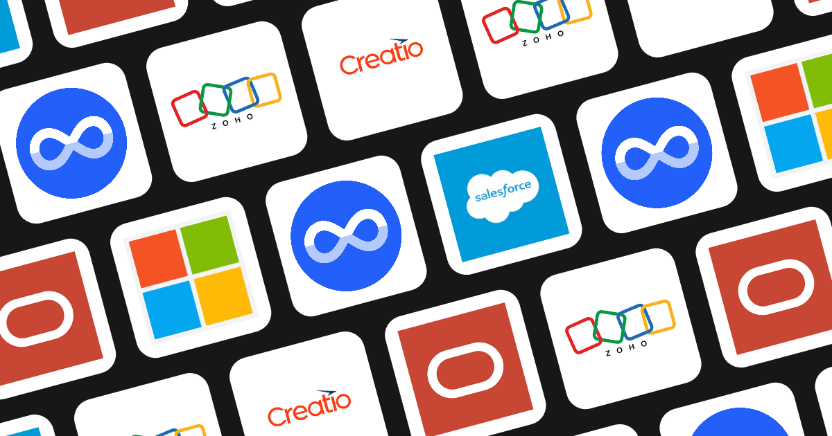 Icons of top enterprise CRM software tools