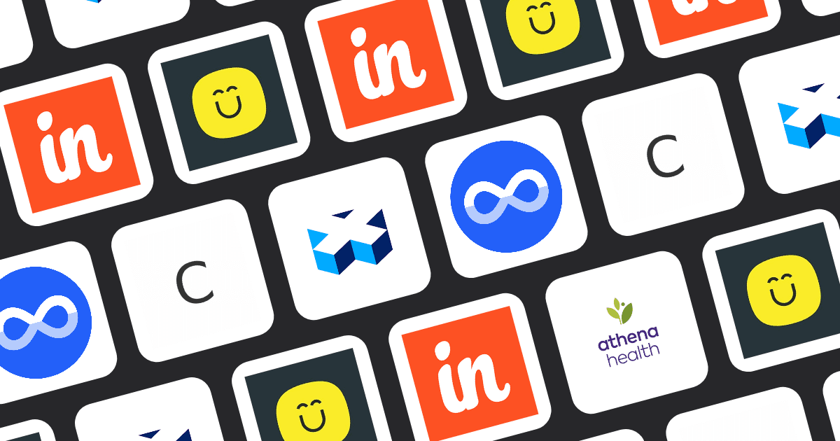 Icons representing HIPAA-compliant CRM tools