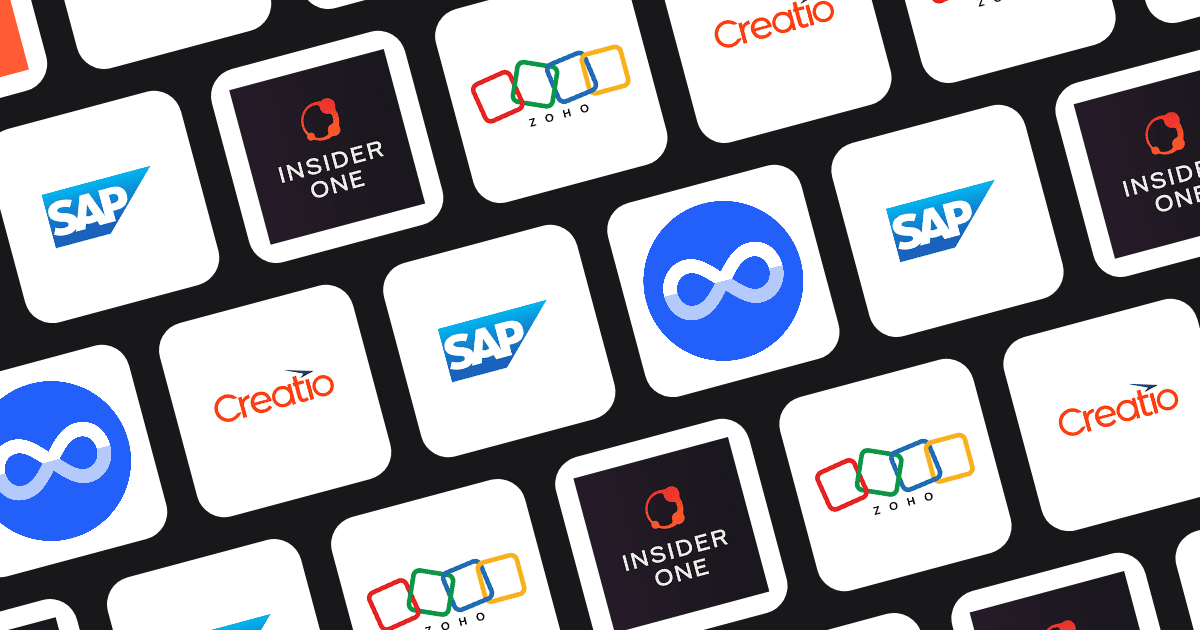 Icons of top Salesforce Marketing Cloud alternatives tools.