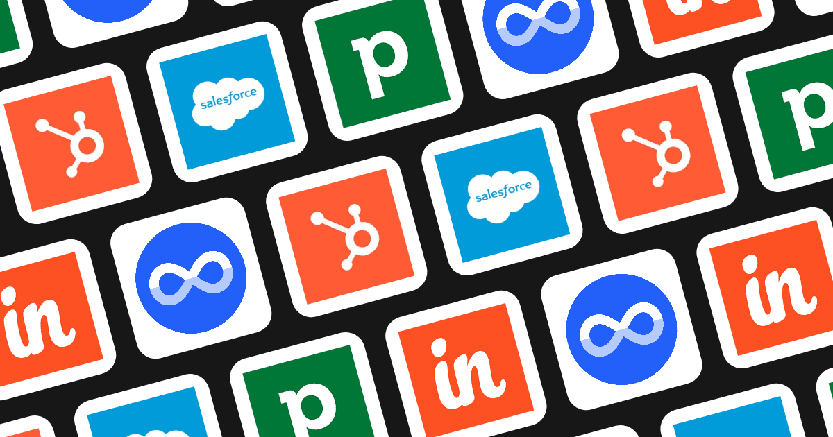 Icons of Insightly, HubSpot, Salesforce, Pipedrive, and Nivaloq representing diverse CRM solutions